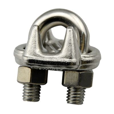 Water Treatment Stainless Steel Wire Rope Clip With ZINC Plated Finish Coating