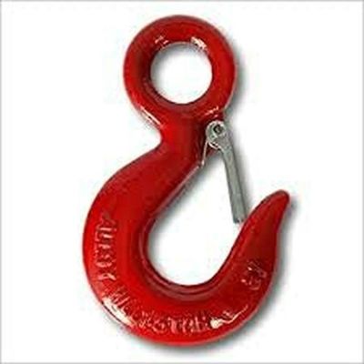U.S Type 320a Lifting Eye Hoist Hook With Safety Latch Hook Plain Finish