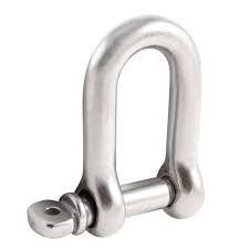 Galvanized D Shackle OEM 304 Stainless Steel Rigging Hardware Dee Shackle