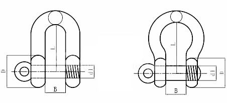Marine Hardware General Industry JIS Type Shackles Without Collar