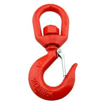 Plain Finish High Strength Steel Forklift Lifting Hoist Swivel Hook