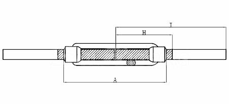 Water Treatment Carbon Steel DIN 1480 Turnbuckles Stub End