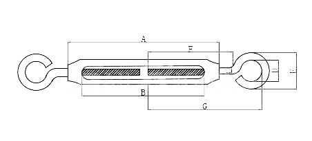 Mining Industry Needs Heavy Duty Wire Customized Korean Type Turnbuckles